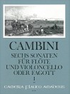 CAMBINI 6 Sonaten für Flöte und Cello - Bd I: 1-3