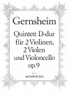 GERNSHEIM Quintet in D major op. 9 - Parts
