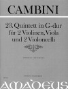 CAMBINI 23. Quintett G-dur [Erstdruck] Part.u.St