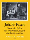 FASCH Sonata F-dur für 2 Oboen, Fagott und Bc.