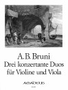 BRUNI 3 duets for violin and viola op.25/4-6