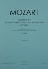 MOZART - Klavierquartett - Klavierpartitur, Stimme